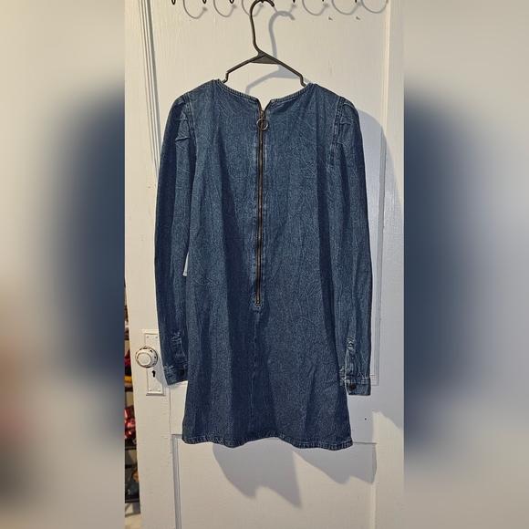 2/$40 Size 10 Free People Brand Jean Dress - Picture 4 of 4